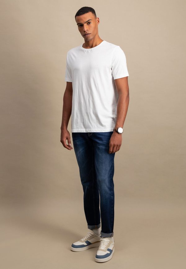 Basic T-Shirt mit Rundhalsausschnitt Rabatt – Bild 2