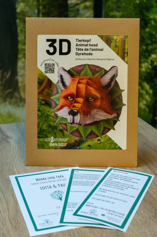 3D Tierkopf Fuchs Mode – Bild 2