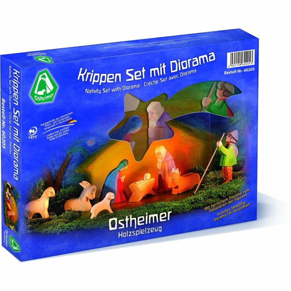 Ostheimer | Krippen Set mit Diorama 11-tlg. Jetzt online