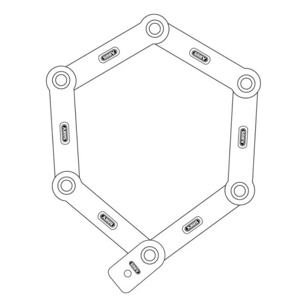 Faltschloss ABUS uGrip Bordo 5700K 100 BK SH (100cm) Schn?ppchen – Bild 2