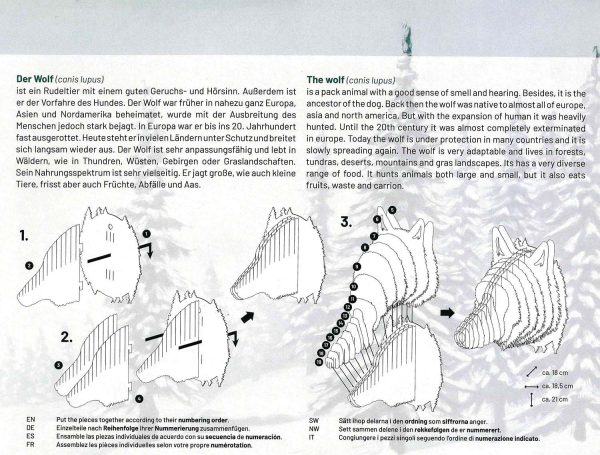 3D Tierkopf Wolf Zu verkaufen – Bild 3