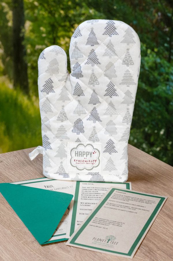 Ofenhandschuh Waldmotiv Schn?ppchen