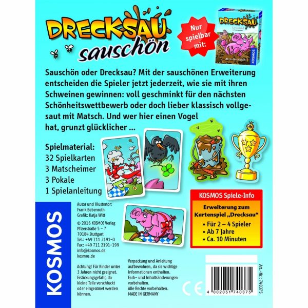 KOSMOS | Kartenspiel Drecksau Sauschön - Erweiterung Jetzt online – Bild 2