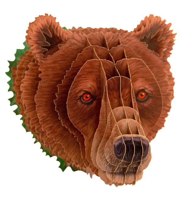 3D Tierkopf Braunbär Online