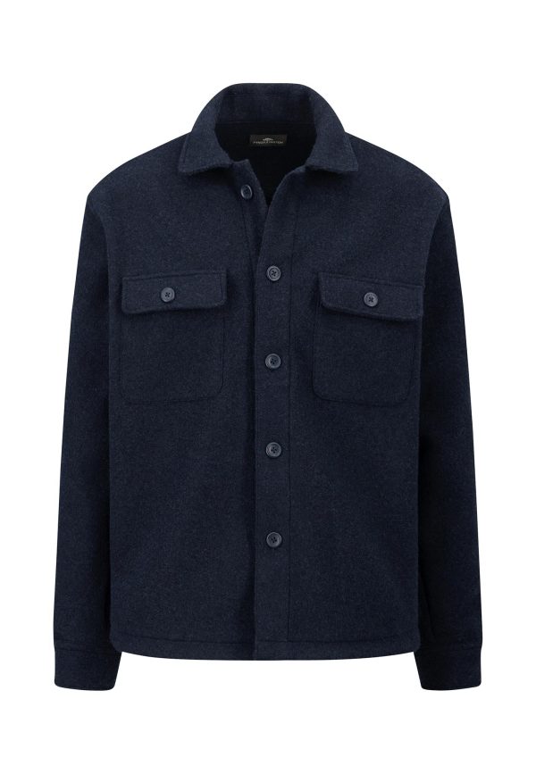 Overshirt aus Polyester mit Knopfleiste und Brusttaschen Mode