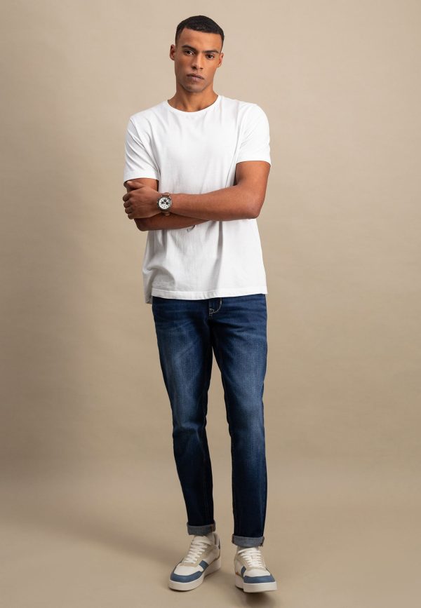 Basic T-Shirt mit Rundhalsausschnitt Rabatt – Bild 4