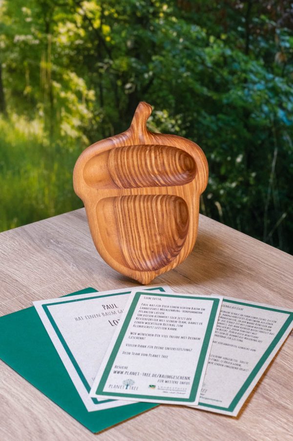 Handgefertigte Holzschale aus Esche Im Angebot – Bild 4