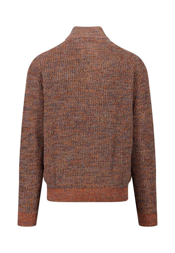 Pullover aus Mouliné-Strick mit Troyer-Kragen Zu verkaufen – Bild 2