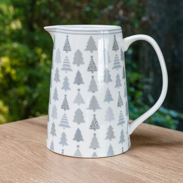 Kanne aus Porzellan mit weihnachtlichem Waldmotiv Verkauf – Bild 5