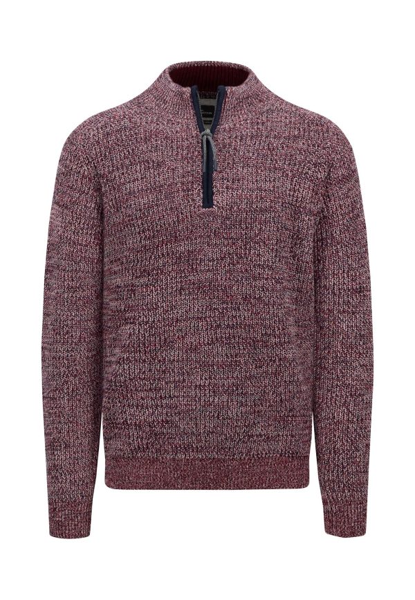 Pullover aus Mouliné-Strick mit Troyer-Kragen Zu verkaufen – Bild 5