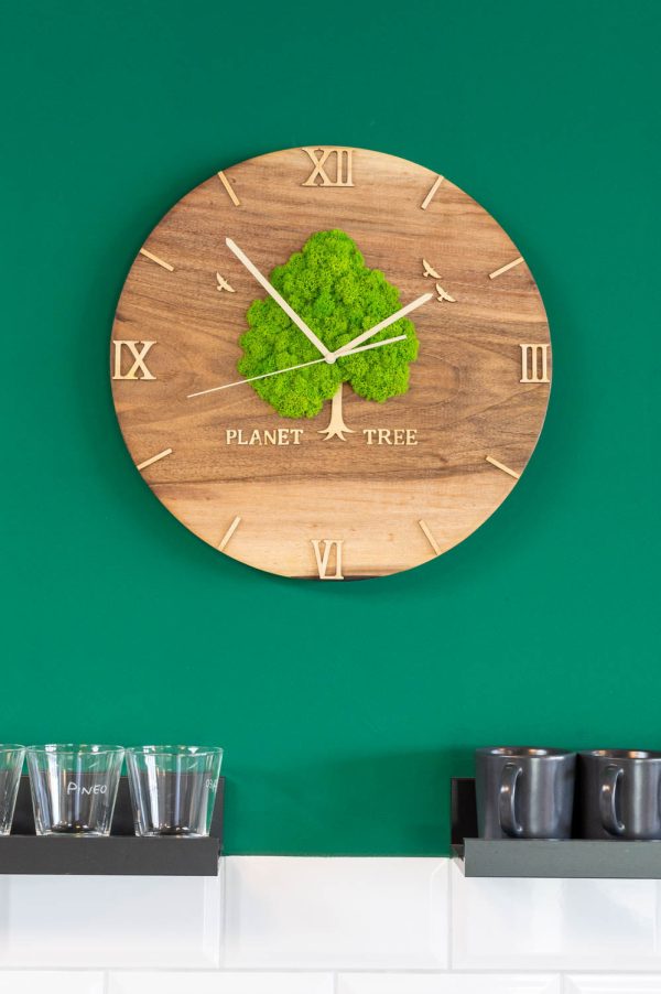 Planet Tree Wanduhr Rabatt