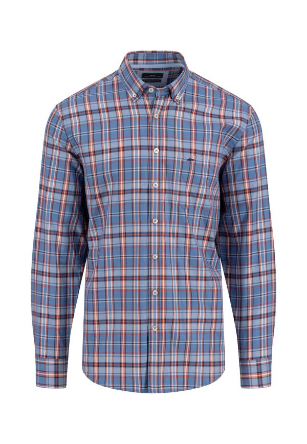 Kariertes Hemd mit Button-Down Kragen Online
