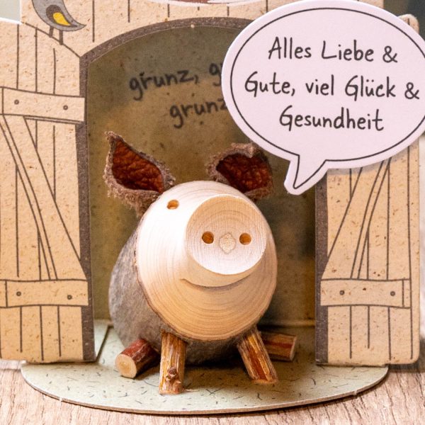 Glücksschweinchen  Alles Liebe & Gute, viel Glück & Gesundheit  Zu verkaufen – Bild 3