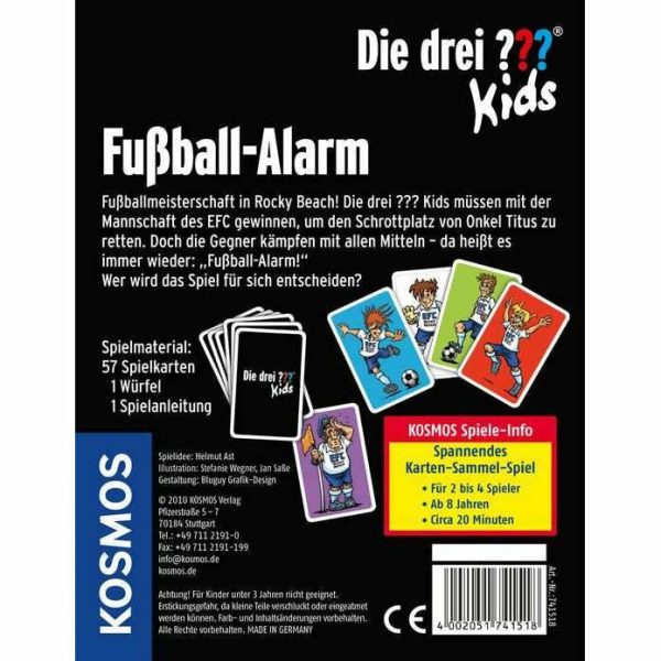 KOSMOS | Kartenspiel Die drei ??? Kids Fußball-Alarm Zu verkaufen – Bild 2