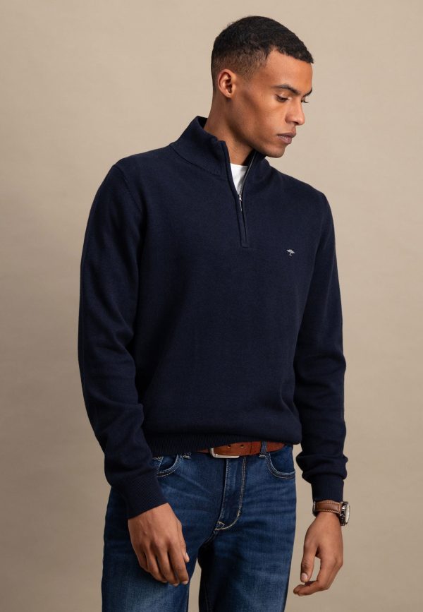 Troyerpullover aus reiner Baumwolle Im Angebot