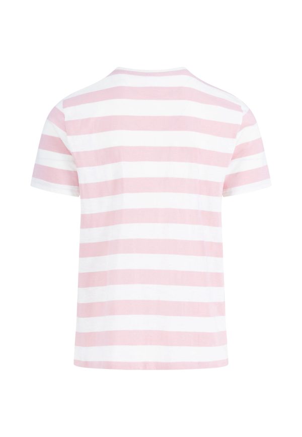 T-Shirt aus Baumwolle mit Rundhalsausschnitt und Streifen Schn?ppchen – Bild 2