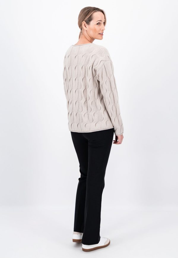 Pullover aus Wolle mit Zopstrick Zu verkaufen – Bild 4