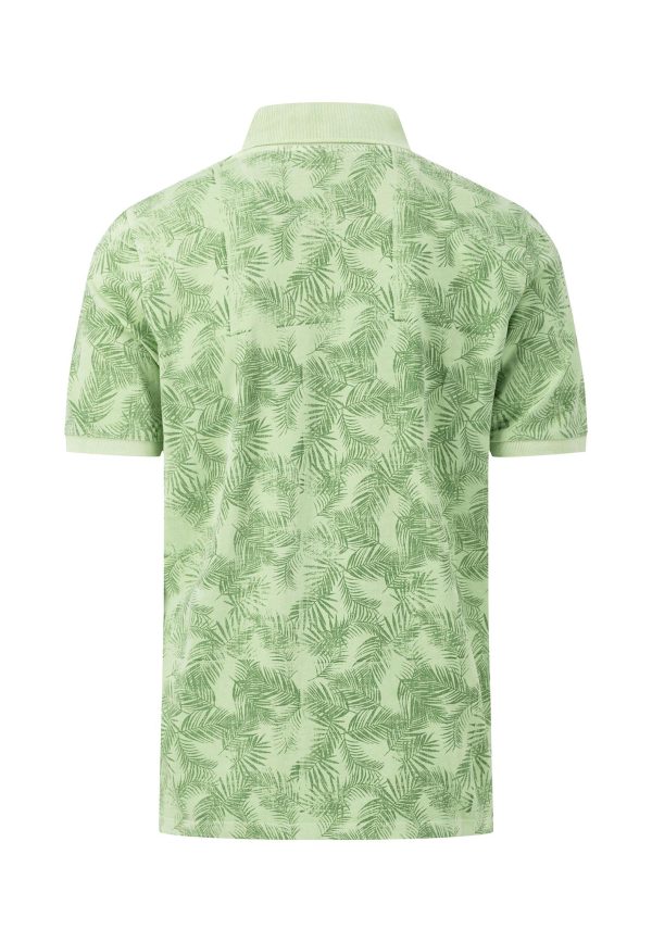Lockeres Polo-Shirt mit sommerlichem Print Mode – Bild 4