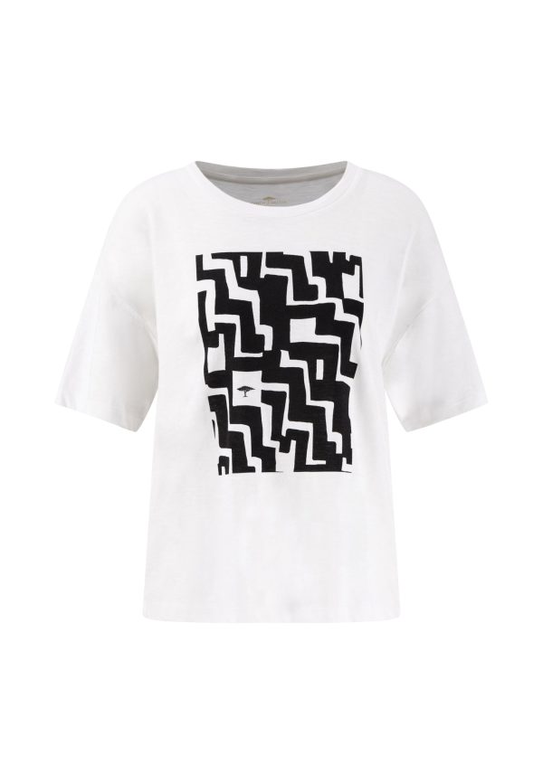 T-Shirt aus Baumwolle mit Frontmuster Im Angebot – Bild 5