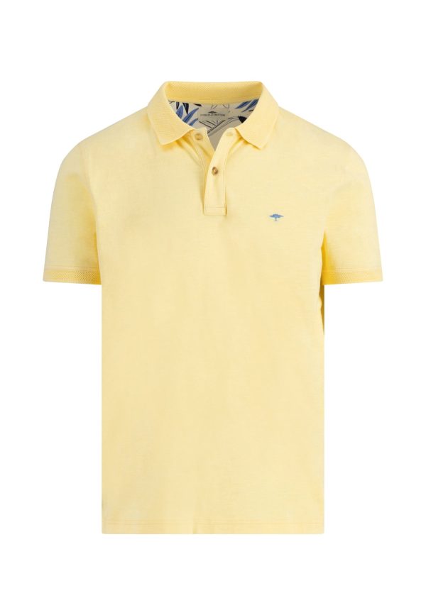 Poloshirt aus Baumwolle mit farbigem Logo Detail Rabatt