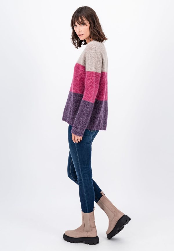 Pullover aus Alpaka-Woll-Mix mit Color Blocking Schn?ppchen – Bild 4
