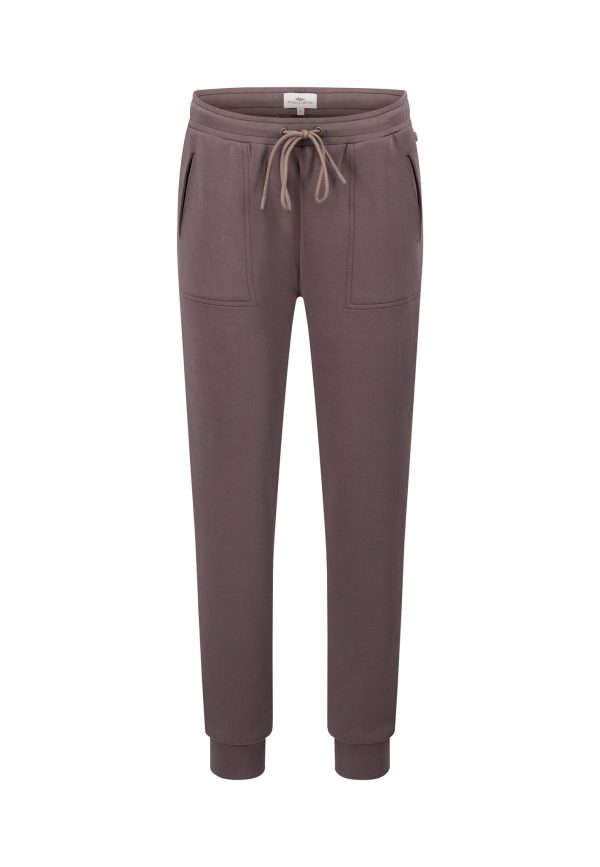 Jogpants aus Viskose-Mix mit elastischem Bund Im Angebot