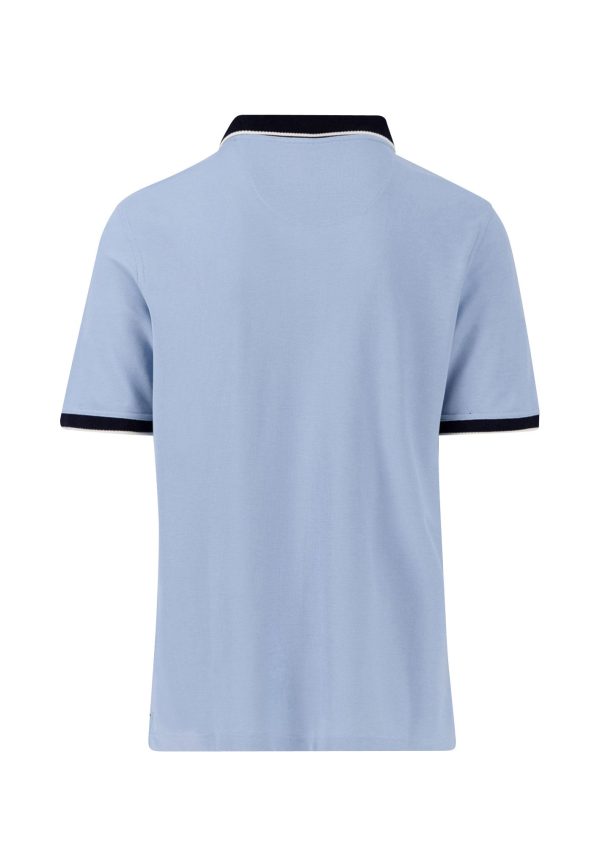Poloshirt aus Baumwolle mit farbig abgesetztem Kragen Rabatt – Bild 4