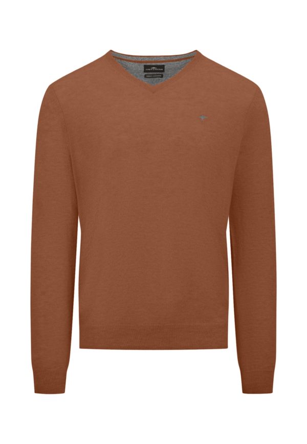 Pullover aus Woll-Mix mit V-Ausschnitt Rabatt – Bild 3