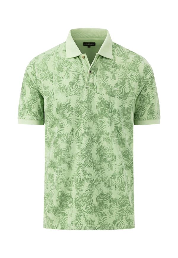 Lockeres Polo-Shirt mit sommerlichem Print Mode – Bild 3