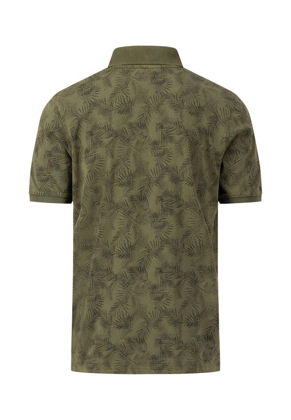 Lockeres Polo-Shirt mit sommerlichem Print Mode – Bild 2