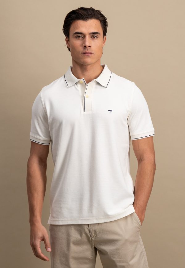 Poloshirt aus Baumwolle mit dezentem Kragendetail Online-Schn?ppchen