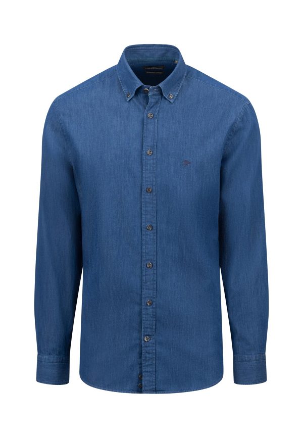 Jeanshemd mit Button-Down-Kragen Schn?ppchen – Bild 5