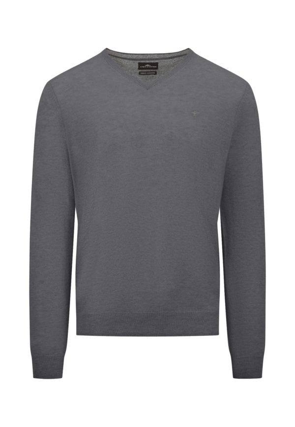 Pullover aus Woll-Mix mit V-Ausschnitt Rabatt
