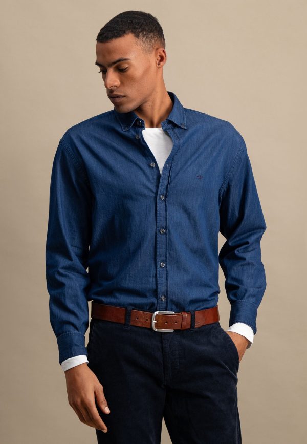Jeanshemd mit Button-Down-Kragen Schn?ppchen