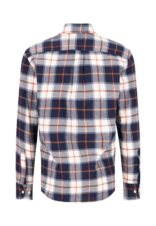 Kariertes Hemd aus Baumwolle mit Button-Down-Kragen Mode – Bild 2