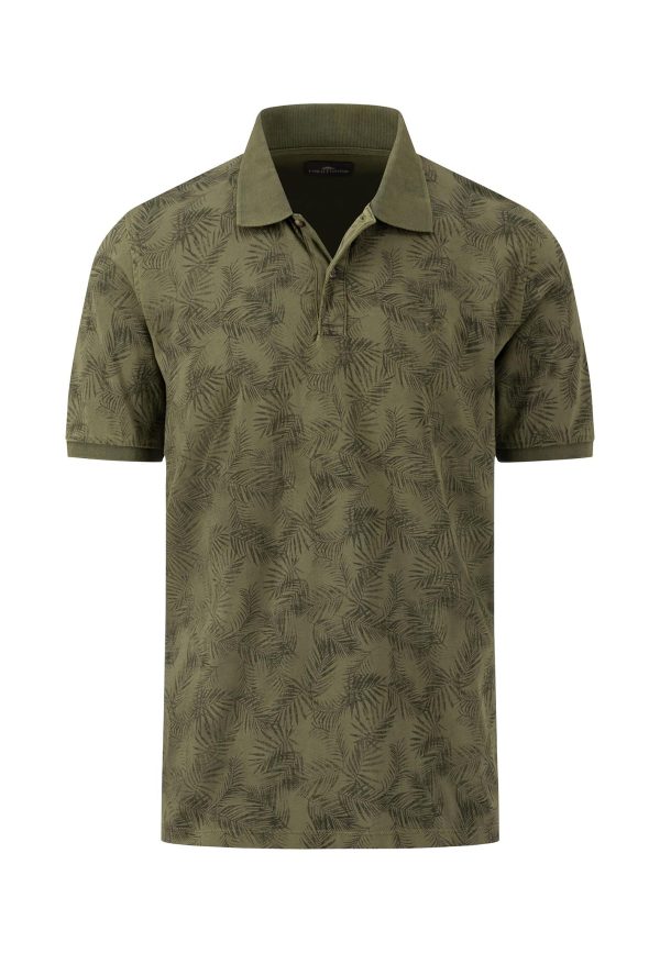 Lockeres Polo-Shirt mit sommerlichem Print Mode