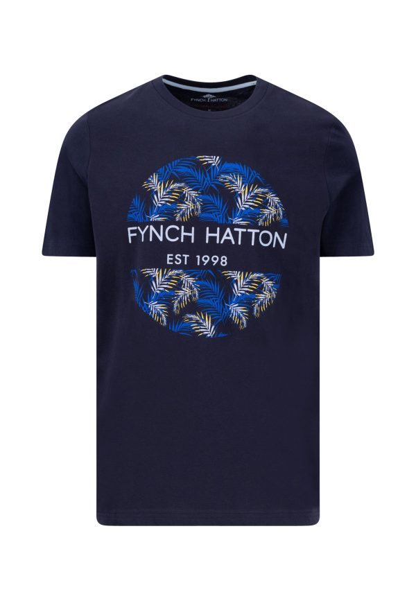 T-Shirt aus Baumwolle mit Rundhalsausschnitt und Logoprint Schn?ppchen