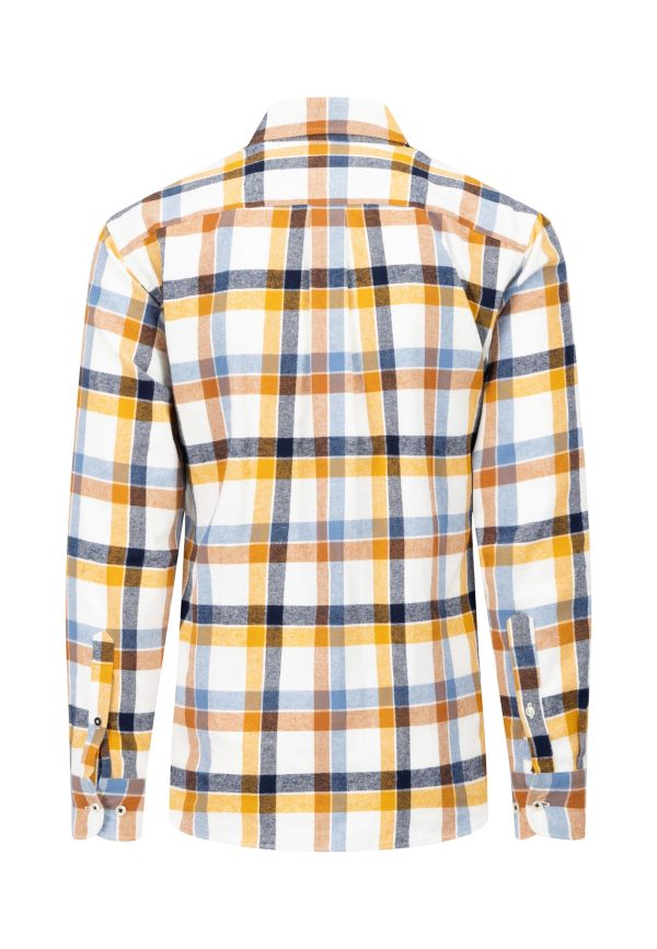 Flanellhemd aus Baumwolle mit Karomuster und Button-down-Kragen Rabatt – Bild 2
