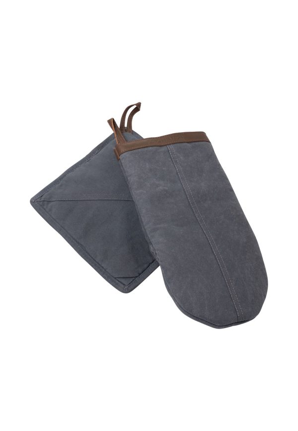 TAMBA Topflappen und Ofenhandschuh mit Lederbesatz Online-Verkauf – Bild 2