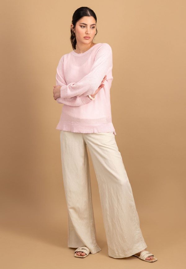 Strickpullover aus 100% Leinen Online – Bild 2