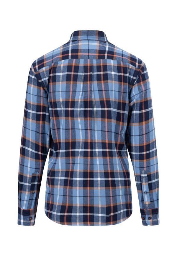 Flanellhemd aus Baumwolle mit Karomuster und Button-down-Kragen Rabatt – Bild 4