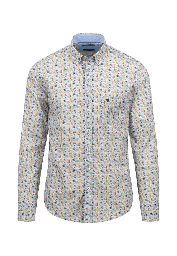 Hemd aus Baumwolle mit Paisley-Print und Button-down-Kragen Rabatt