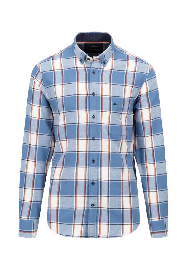 Flanellhemd aus Baumwolle mit Karomuster und Button-down-Kragen Rabatt – Bild 5