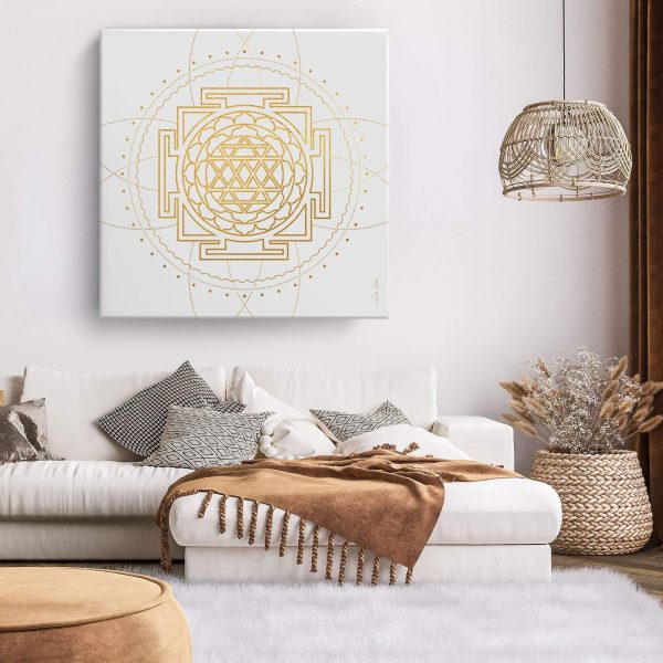 Shri Yantra weißer Hintergrund - Kunstdruck Online-Schn?ppchen – Bild 2