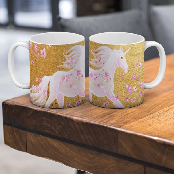 Einhornbild: Glückliches Blüten Einhorn Angebot – Bild 2