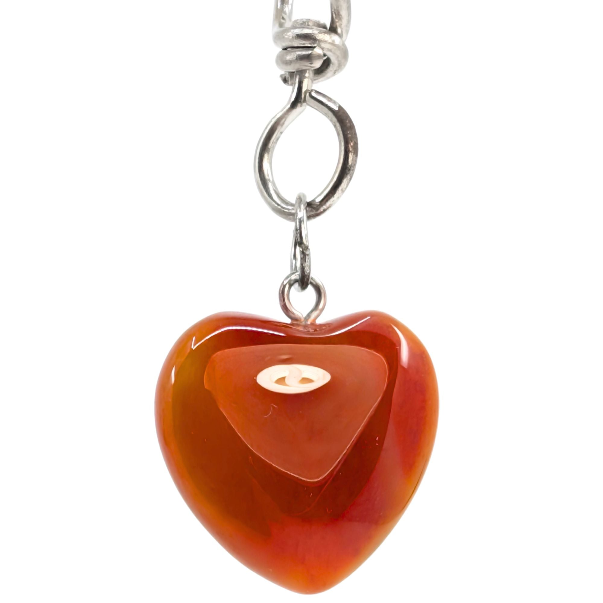 Schlüsselanhänger Karneol Herz, rot (3 cm) Online-Verkauf