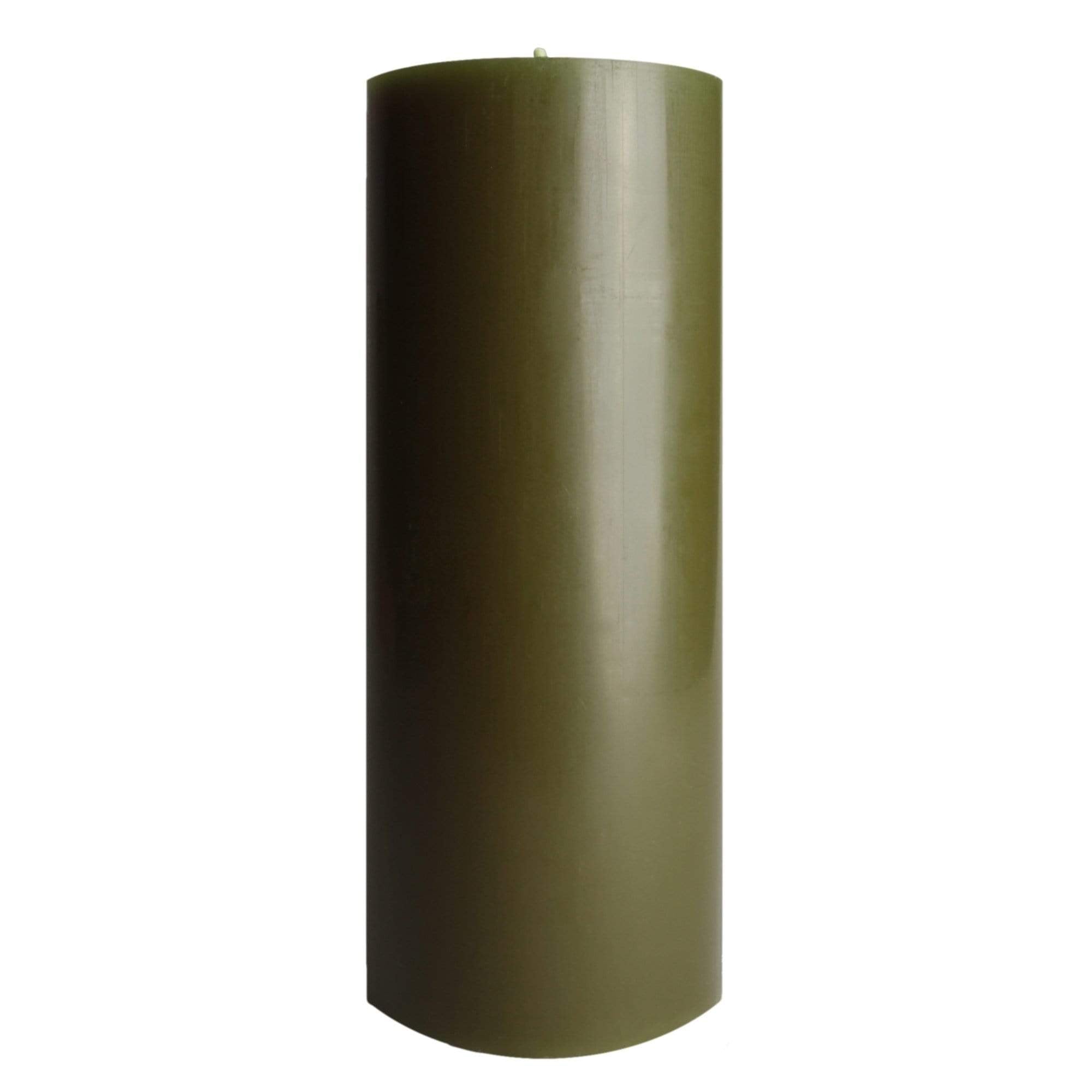 Stumpenkerze Paraffin, Brenndauer 108 Std, Grün, Höhe 20cm, Ø 8cm Online