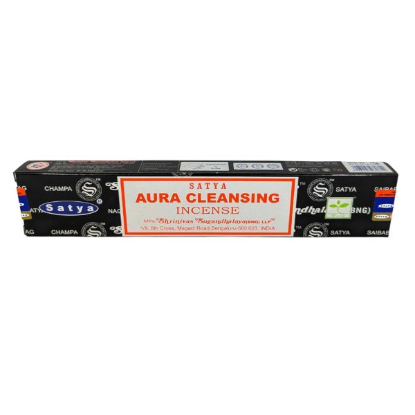 Satya Aura Cleansing, Aurareinigung Räucherstäbchen, 12 Sticks, 20cm, Brenndauer 45min Schn?ppchen – Bild 2