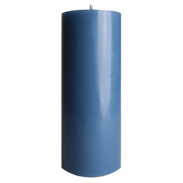 Stumpenkerze Paraffin, Brenndauer 108 Std; Blau, Höhe 20cm, Ø 8cm Angebot