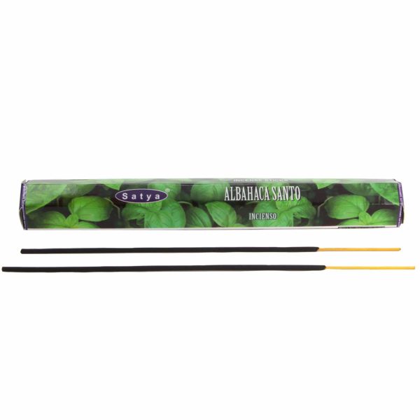Satya Holy Basil, Heiliges Basilikum Räucherstäbchen, 20 Sticks, 23cm, Brenndauer 45min Online-Verkauf